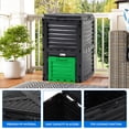 thumbnail image 3 of Dextrus Large 80-Gallon Outdoor Compost Bin with Snap-on Lid & Efficient Aeration System, BPA-Free Construction , Green, 3 of 5