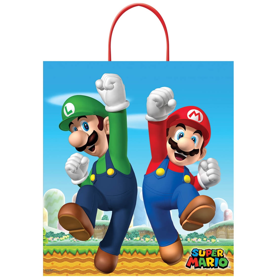 amscan 9900743 11-Inch Super Mario Bros 4 Sided Latex Balloons 