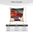 thumbnail image 4 of Fotbe Cultural Silhouette Journey Pattern Velvet Decorative Throw Pillow Covers with Elegant Piping, Soft Plush Cushion Cover for Sofa, Bed, Car, Office-18"x18", 4 of 8