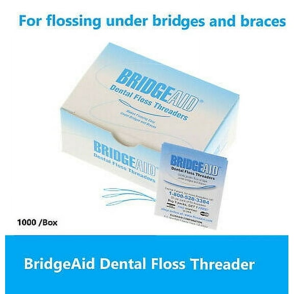 BridgeAid Dental Floss Threader 1000/box