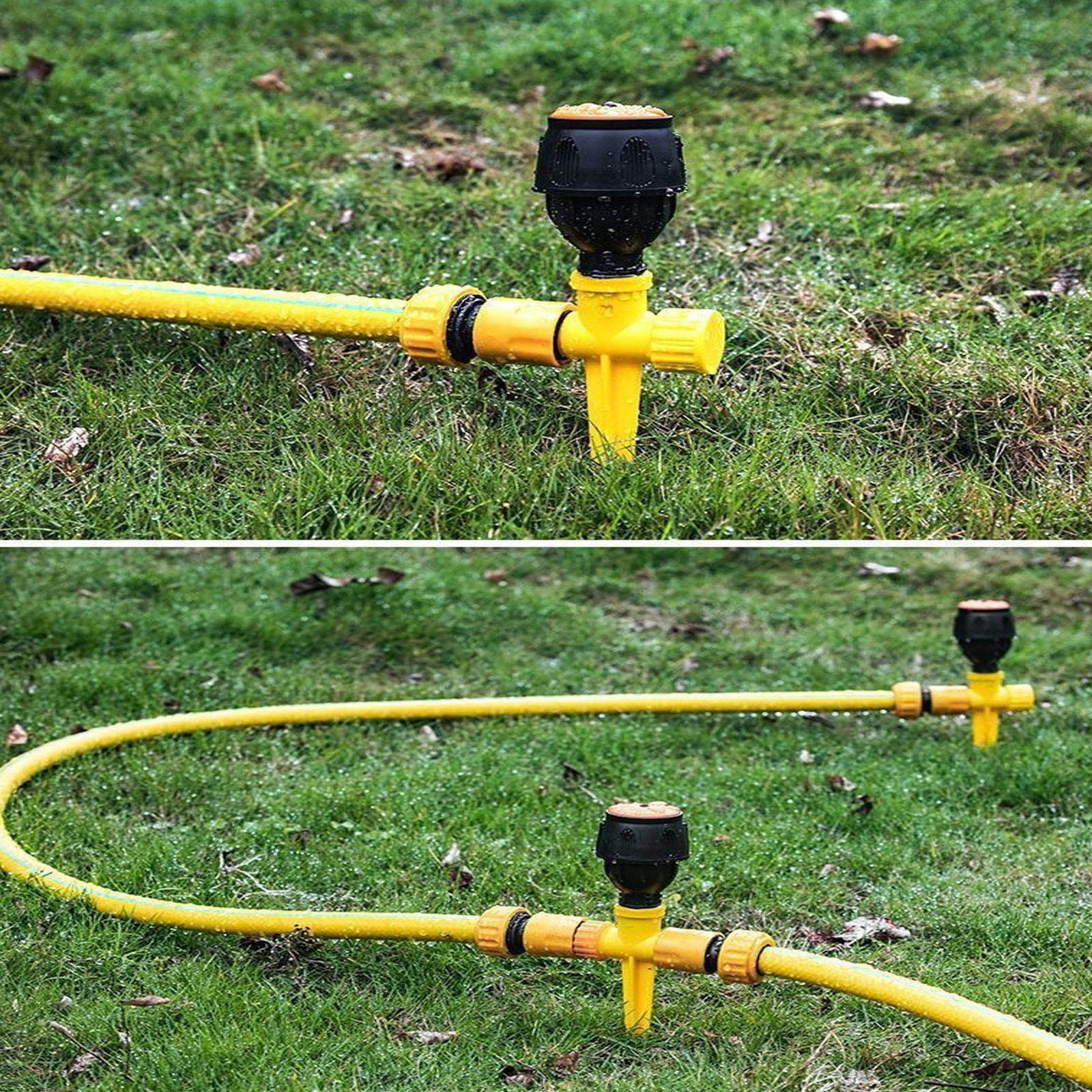 YZEGDCH Up to 65% off Sprinklers for Yard Oscillating 360-Degree Rotating Sprinkler Summer Water Play for Kids 360° Rotation Auto Irrigation System Garden Lawn Sprinkler Patio