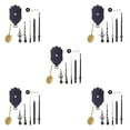 thumbnail image 1 of maskred 11 Pieces Wall Clock Movement Mechanism Replacement Tools Quartz Repair Shaft Black 5Set, 1 of 6