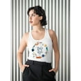 thumbnail image 2 of Boho Wreath Racerback Tank Women -Image by Shutterstock, Female Small, 2 of 4