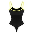 thumbnail image 5 of Viluyesy Womens Shapewear Bodysuit, Chest Support Snatched Waist Tummy Control Tight Fit Seamless Jumpsuit Yellow S, 5 of 5