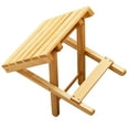 thumbnail image 2 of KAKOWELY Wood Small Square Folding Side Table Portable Beach Table Wine Table Stool,11.02"X10.24"X10.24", 2 of 4