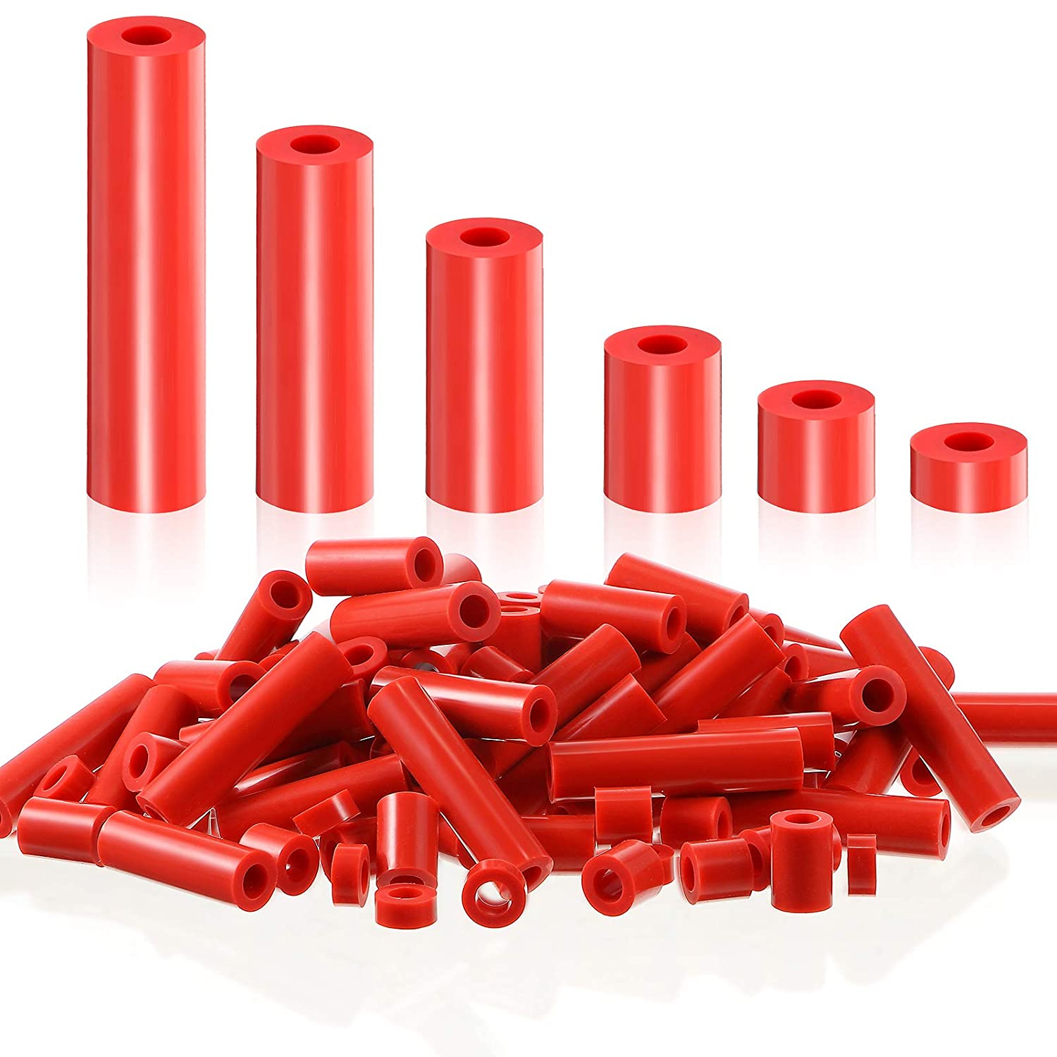 120 Pieces Outlet Screw Spacers Rubber Round Spacer for Electrical