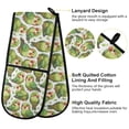 thumbnail image 4 of Dailycode Double Sided Oven Mitt with Loop Heat Resistant Kitchen Long Potholders 7" x 35" Cute Parrots Bird, 4 of 6