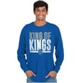 thumbnail image 5 of King of Kings Jesus Christ Believer Long Sleeve TShirt Men Women Brisco Brands X, 5 of 6