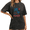 Black, variant on Women's Bring On The Sunshine Vintage Washed T-Shirt Short Sleeve S-2XL Crewneck Relaxed Fit Tee