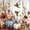 A White Teal Maroon, variant on Manfei Harvest Season Hummingbird Quilt Full,Farmhouse Pumpkin Full Bedspread Sets,3-Piece,1 Coverlet and 2 Pillowcases
