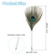 thumbnail image 2 of Bolígrafos de pluma de pavo real Uxcell, soporte de metal, bolígrafo de tinta negra con 5 recargas para oficina, boda, plateado, 2 of 7