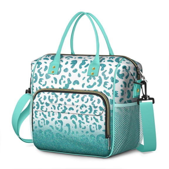 Cheetah Pattern Lunch Tote – Fashion Leopard Print Insulated Cooler Bag Reusable Leakproof Lunch Box for Women Perfect for Office or Gifting