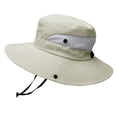 thumbnail image 3 of LILIYA Plus Size Sun Hats for Men Women, Wide Brim Foldable Safari Hats UV Protection UPF50+ Waterproof Boonie Hats for Fishing Hiking Camping Beach, 3 of 5