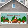 7x16 Ft Holy Night Christmas Outdoor Garage Door Banner Red Blue Night
