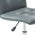 thumbnail image 6 of Modway Prim Armless Mid Back Office Chair in Gray, 6 of 10