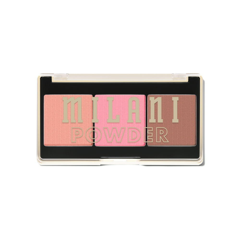 MILANI Cheek Kiss Powder Blush Trio, Golden Hour Glow
