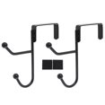 thumbnail image 1 of S Colgador de abrigos de Metal resistente, ganchos para puerta, organizador de baño duradero, 2 uds., 1 of 5