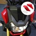 thumbnail image 4 of 2 uds. Winglets uversales para motocicleta/modificación ABS deflectores de aire terales accesorio alerón dinámico/para para Kawasak rojo Macarena Alas de motocicleta, 4 of 5