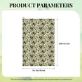 thumbnail image 4 of Easygdp Bees and Flower Golf Towel 24x16in for Men and Women with Carabiner Clip for Easy Attachment, 4 of 8