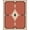 Orange, Pattern 2, variant on ODIKA 9'x12' Washable Area Rug Cream Terracotta Geometric Design Bold Motif with Accents for Master Suite, California King, Under Bed, Non-Shedding, Easy Care