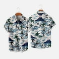 thumbnail image 2 of ZCFZJW Rollbacks Hawaiian Bowling Shirts for Men Short Sleeve Button Down Shirt Casual Tropical Print Beach Summer Holiday Gifts T Shirts with Pocket Z06-Light Blue XXXXL, 2 of 6