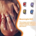 thumbnail image 3 of Guardurnaity Anillo con amuleto de personalidad, tendencia única para adolescentes, suministro de joyería de aleación gótica, accesorios, Ropa, zapatos y accesorios Miscelánea, 3 of 6