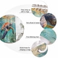 thumbnail image 6 of Sea Turtle Waterproof Fabric Shower Curtain,Coastal Nautical Ocean Summer Beach Waterproof Fabric Shower Curtain for Bathroom Curtains Bathtubs Hotel Shower Curtains with 12 Hooks Standard 72x72, 6 of 8