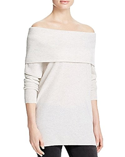 off the shoulder cashmere sweater