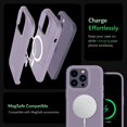 thumbnail image 6 of TUDIA MergeGrip iPhone 14 Pro Case Magsafe Compatible Dual layer Raised Edge Non-Slip Phone Case - Purple, 6 of 7