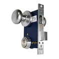 thumbnail image 1 of Marks 22AC RHR Satin Chrome Double Cylinder Iron Gate Ornamental Mortise Lock Set with 2-1/2" Backset, 1 of 4