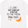 thumbnail image 4 of Inktastic I Love My Great Uncle To The Moon and Back Boys or Girls Long Sleeve Toddler T-Shirt, 4 of 5