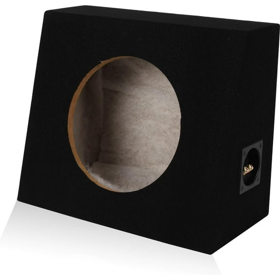 Belva 1TRUCK10 10" Subwoofer Angled Truck or Hatchback Box Enclosure 5/8" MDF Shallow Sub Enclosure