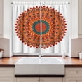 thumbnail image 2 of Ambesonne Mandala Kitchen Curtains, Oriental Culture Medallion, 55"x39", Multicolor, 2 of 3