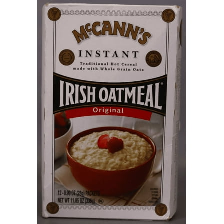 McCann's Regular Instant Irish Oatmeal, Instant Oatmeal, Kosher, 12 Count Box
