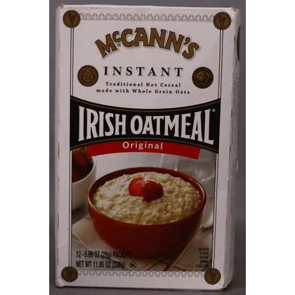 McCann's Regular Instant Irish Oatmeal, Instant Oatmeal, Kosher, 12 Count Box