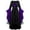 Purple, variant on Gothic Steampunk Off Shoulder Button Irregular Dress Costume Orange L