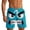 Z51-Blue, variant on XINPING Beach Volleyball Shorts Men Breathable Tropical Print Quick-Dry Surf Board Shorts with Pockets Anti-Chafe Beach Wear
