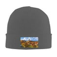 thumbnail image 2 of ZICANCN Country Side Outdoor Knit Beanie Hat, Winter Cap Soft Warm Classic Hats for Men Women, Deep Heather, 2 of 8