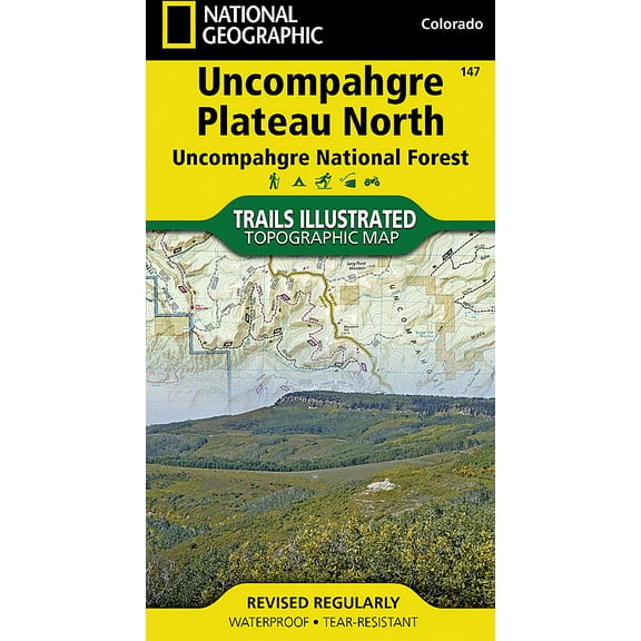 National Geographic Trails Illustrated Series Uncompahgre Plateau North #147 Colorado Rockies
