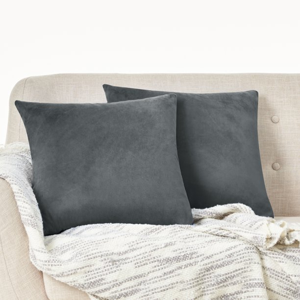 Deconovo Sofa Pillow Covers Soft Velvet Pillow Covers Hand Made Square