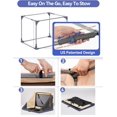thumbnail image 6 of Pawverly 36" Soft-Sided Foldable Dog Crate, Portable Travel Dog Kennel with 3 Doors, Lightweight & Durable Pet Carrier, Gray, 6 of 7