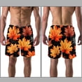 thumbnail image 3 of luoweisi Men's Beach Shorts Quick Dry Swim Trunks with Mesh Lining Maple Leaf M, 3 of 5