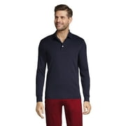 Lands' End Men's Long Sleeve Super Soft Supima Polo Shirt