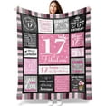 thumbnail image 1 of LHSHID 17 Year Old Girl Gift Ideas 17 Year Old Girl Gifts Gifts for 17 Year Old Girl 17th Birthday Gifts for Girls 17th Birthday Decorations for Girls Blanket 30"x40", 1 of 8