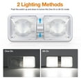 thumbnail image 2 of Luces LED Aaleds para interiores de autocaravanas, 12 V, 8 W, 1000 lm, blanco natural, paquete de 4, 2 of 8