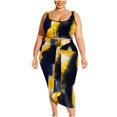 thumbnail image 2 of Puntoco Traje De Mujer Estampado De Verano Nalgas Apretadas Moda Casual Traje De Talla Grande Liquidación Puntoco Puntoco-3616, 2 of 9
