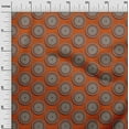 thumbnail image 3 of oneOone Rayon Orange Fabric Asian Block Diy Clothing Quilting Fabric Print Fabric By Yard 56 Inch Wide-7E, 3 of 4