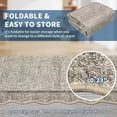 thumbnail image 6 of Scalloped Area Rug 4x6 - Washable Boho Bordered Non-Slip Entryway Rug, Neutral Farmhouse Living Room Rug Soft Throw Rugs for Entrance Hallway Bedroom Kitchen Nursery, Brown, 6 of 7
