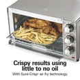 thumbnail image 3 of Hamilton Beach 4 Slice Sure-Crisp Air Fry Oven, 6 Cooking Options, Stainless Steel Exterior, Chrome Knobs, 3 of 7