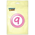 thumbnail image 1 of Birthday Pink Dots 9 Refrigerator Button Magnet, 1 of 2